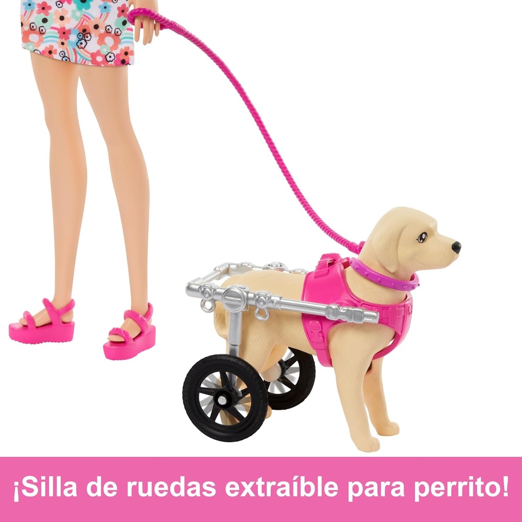 BARBIE PASEO PERRO C/SILLA R.
