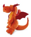 PELUCHE DRAGON NARANJA SENTADO 30CM.