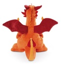 PELUCHE DRAGON NARANJA SENTADO 30CM.