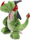 PELUCHE DRAGON VERDE SENTADO 20 CM.