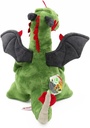 PELUCHE DRAGON VERDE SENTADO 20 CM.