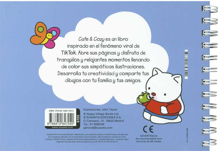 CUTE Y COZY. LIBRO PARA COLOREAR