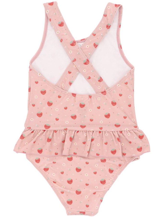 BAÑADOR CRUZADO CON VOLANTES STRAWBERRIES XS