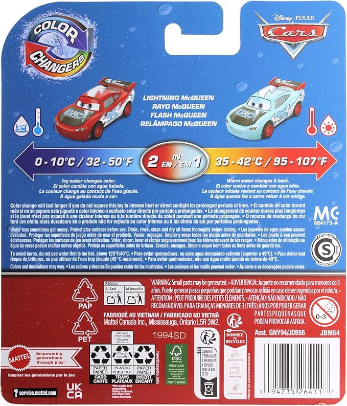 CARS COLOR CHANGER RAYO McQ.