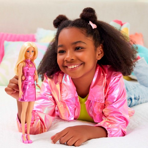 BARBIE FASHION.VEST.ROSA MET.