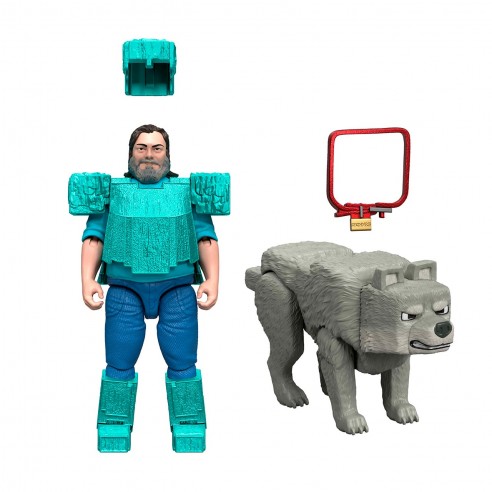 MINECRAFT STEVE Y WOLF