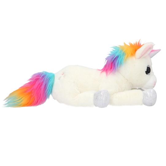 PELUCHE UNICORNIO TUMBADO 30 CM.