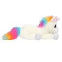 PELUCHE UNICORNIO TUMBADO 30 CM.