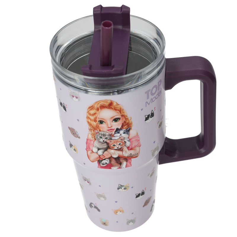 VASO PARA LLEVAR KITTY y DOGS