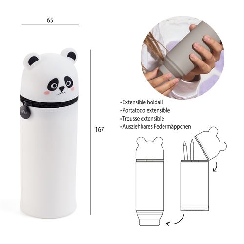 PORTATODO SILICONA PANDA CIL.