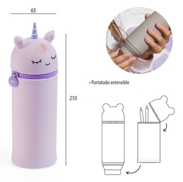 PORTATODO SILICONA UNICORNIO