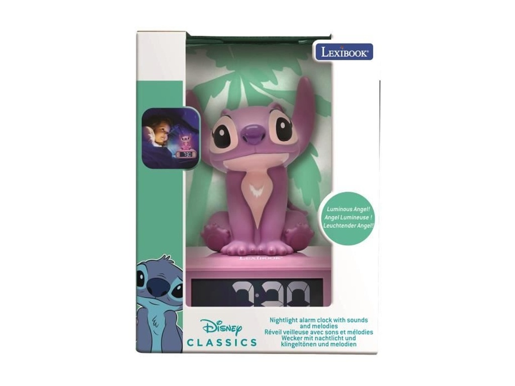 DESPERTADOR STITCH-ANGEL 3D