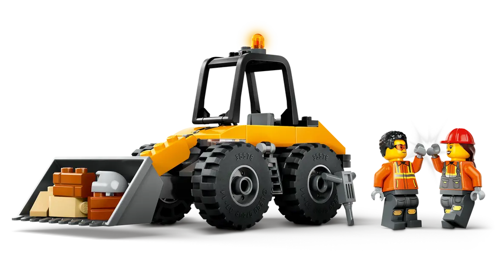 CARGADORA C/RUEDAS AMARILLA