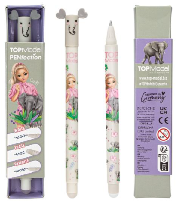 BOLIGRAFO GEL BORRABLE TOP MODEL