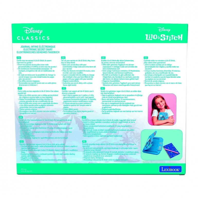 DIARIO SECRETO STITCH C/COMB.