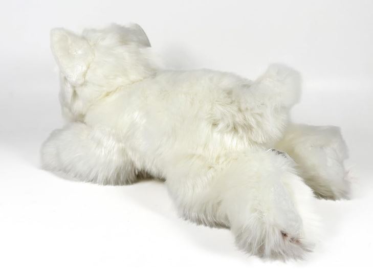 PELUCHE TERRIER BLANCO 25 CM.