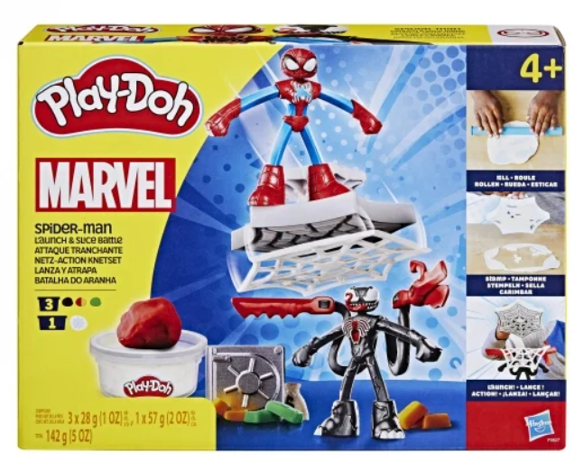 PLAYDOH SPIDERMAN LANZA Y AT.
