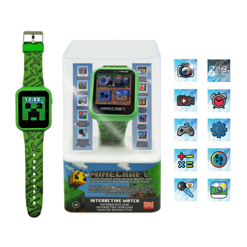 RELOJ INTERACTIVO MINECRAFT