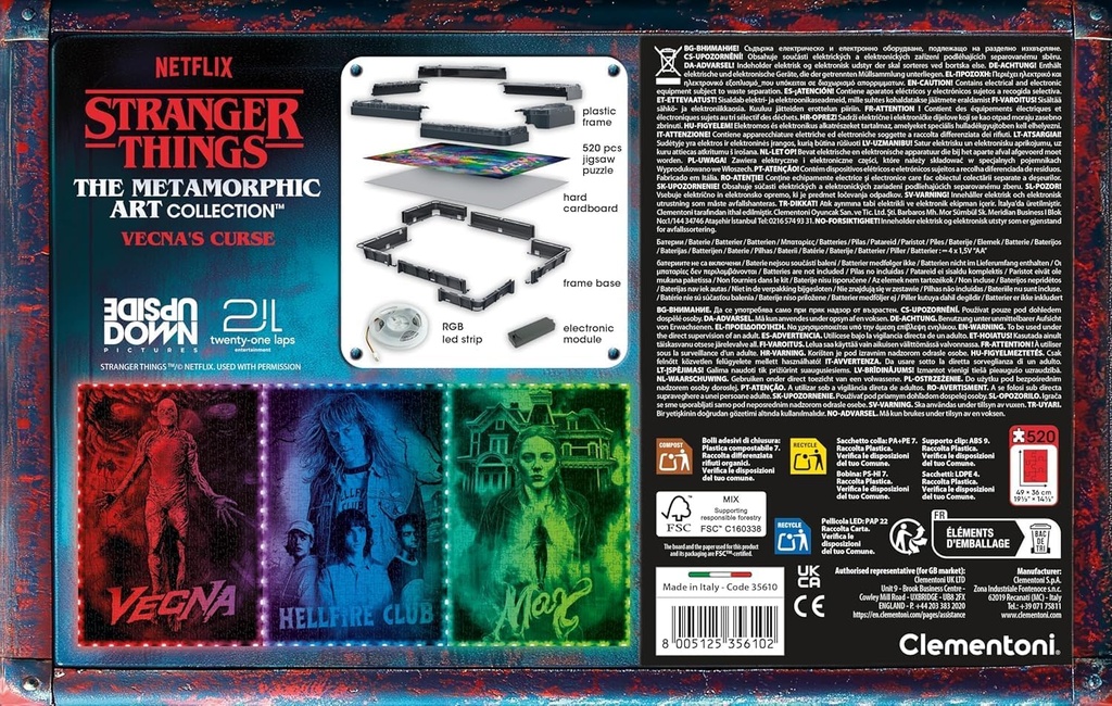 PUZZLE STRANGER THINGS - VECNA 520 PIEZAS