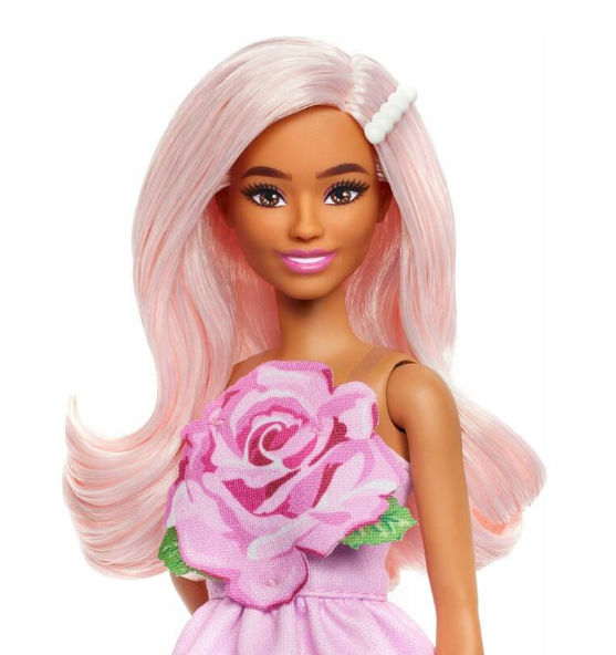 BARBIE FASHION.VESTIDO C/ROSA