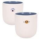 TAZA C/MOTIVOS LEON Y OJO PENFECTION