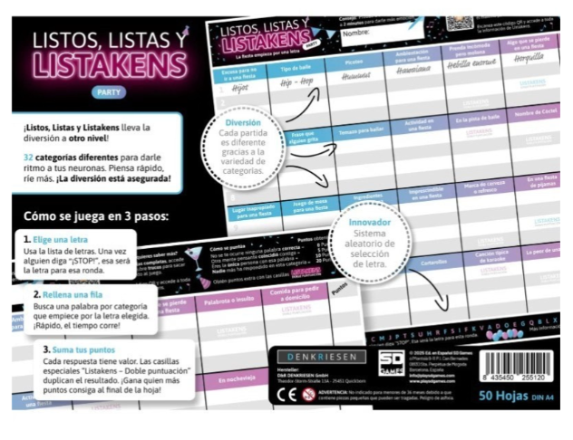 LISTOS LISTAS Y LISTAKENS PARTY