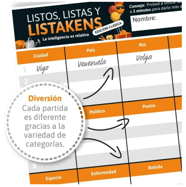 LISTOS LISTAS Y LISTAKENS ED.CL.