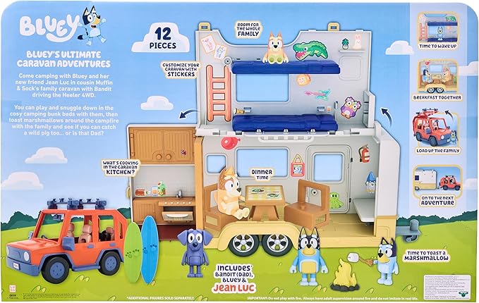 BLUEY SET CRUISER+CAMPERVAN