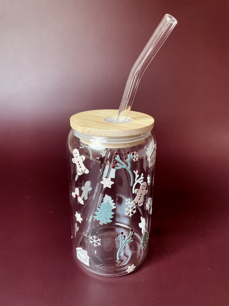 VASO TE TRANSP.NAVIDAD