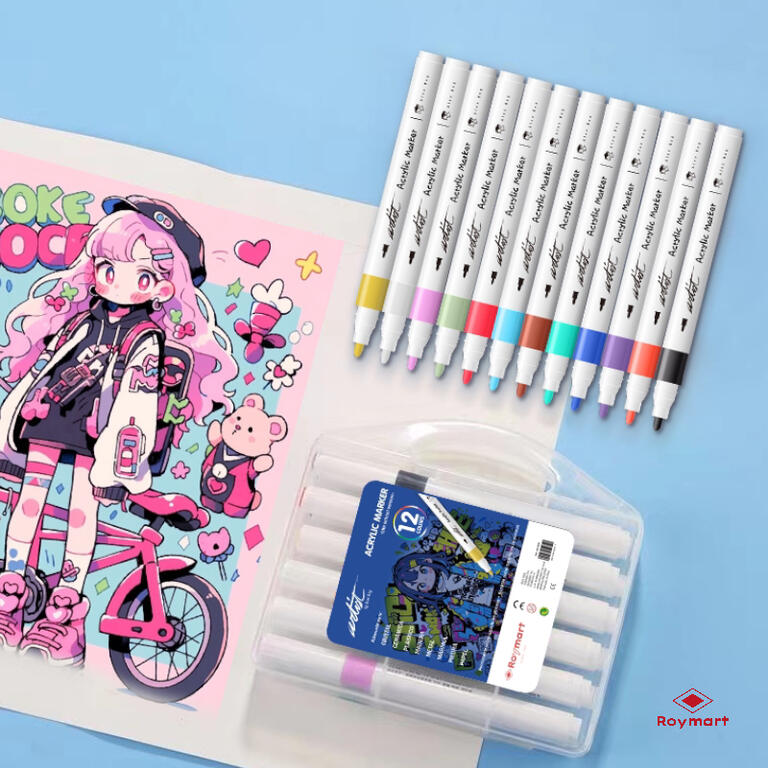 MALETIN ROTULADORES ACRIL.(12)