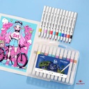 MALETIN ROTULADORES ACRIL.(24)