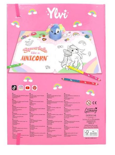 LIBRO COLOREAR YLVI UNICORN