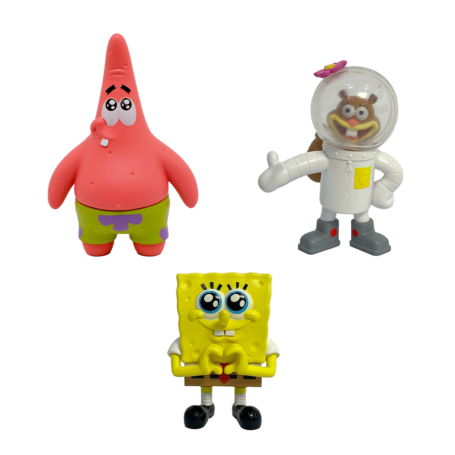 BOB ESPONJA PACK 3 FIG.
