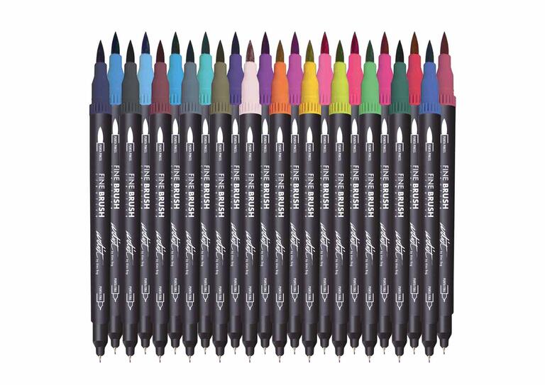 ROTULADORES(24)2 PUNTAS FINE B.