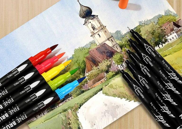 ROTULADORES(24)2 PUNTAS FINE B.