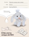 PELUCHE CONEJO CREMA 20 CM.