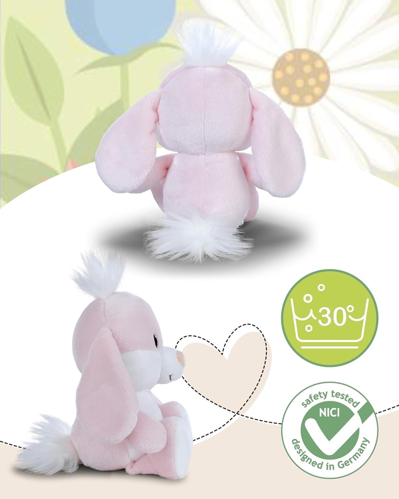 PELUCHE CONEJO ROSA 20 CM.