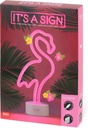 LAMPARA LED NEON FLAMINGO