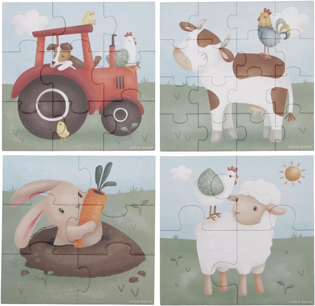 PUZLE 4 EN 1 PEQ.GRANJA