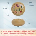 TAMBU 8" 11 NOTAS ORO