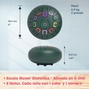TAMBU 8" 11 NOTAS VERDE MATE