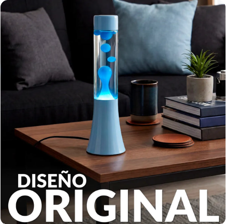 LAMPARA LAVA MINI AZUL