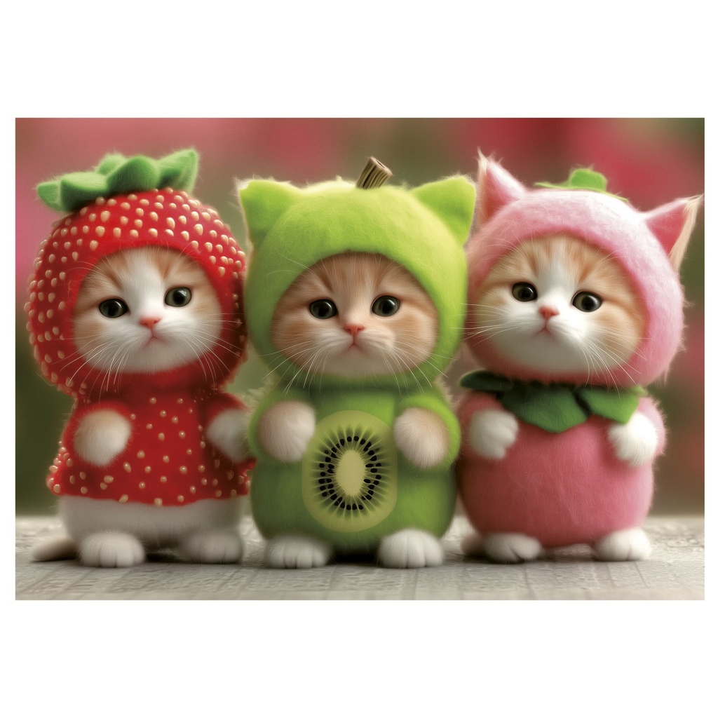 PUZ. 200 GATITOS FRUTALES
