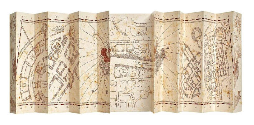 HARRY POTTER MAPA MEROD.Y VAR.