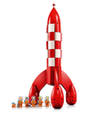 COHETE LUNAR DE TINTIN