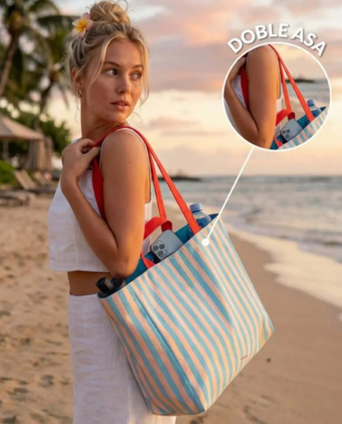 BOLSA PLAYA"OUT OF THE OFFICE"