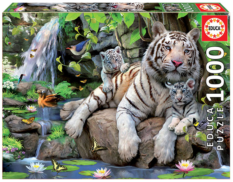 PUZ.1000 TIGRES BLANCOS BENGAL