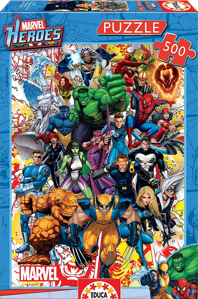 PUZ. 500 HEROES MARVEL