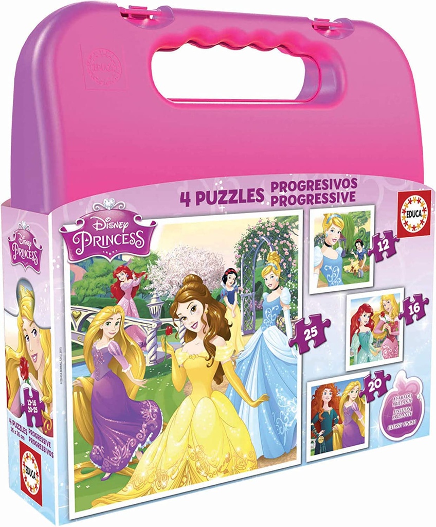 PUZ.12+16+20+25 PRINCESAS DISN