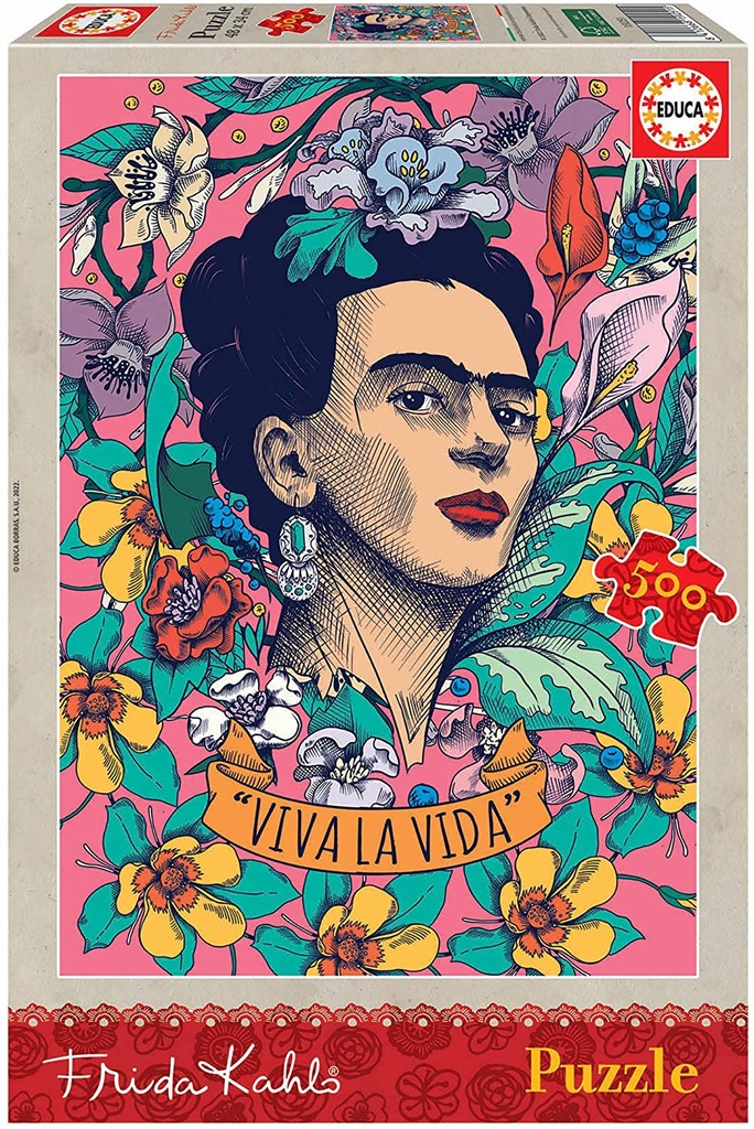 PUZ. 500 VIVA LA VIDA-FRIDA KAHLO